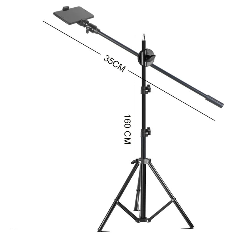 26CM Selfie LED Ring Light With Adjustable Desk Phone Shooting Bracket Stand Photography ringlight Tripod Stand Boom Arm Youtube